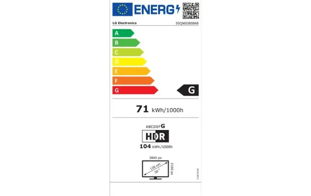 LG Téléviseur UHD 4K LG 50QNED80B6B
